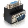 DeLOCK Adapter VGA male/female right angled VGA 15pin Nero