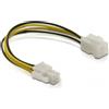 DeLOCK Power cable P4 male/female 0,15 m