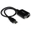 StarTech.com Cavo Adattatore USB 2.0 a Seriale RS232 DB9 con interfaccia COM - Adattatore professionale USB a DB9 / RS232 ad 1