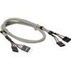 InLine Cavo USB 2.0 interno 2x4pin maschio / 2x4pin femmina, prol., bulk, 0,60m