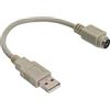 InLine Adattatore USB A maschio / PS/2 Mini Din 6pin femmina, cavo 0,2m