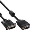 InLine Cavo DVI-A 12+5 maschio a VGA 15pin HD maschio, 3m, Analogico, nero