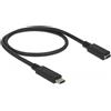 DeLOCK 85532 cavo USB USB 3.2 Gen 1 (3.1 Gen 1) 0,5 m USB C Nero