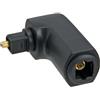InLine Adattatore Toslink f./m., angolo 90°, accoppiatore audio ottico digitale