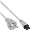 InLine Cavo alimentazione spina Shu.cko presa C5 per notebook, grigio, 2m