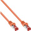 InLine Cavo patch Lan, S/FTP (PiMf), Cat.6, 250 MHz, PVC, CU, arancione, 30m