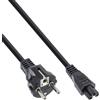 InLine Cavo alimentazione spina Shu.cko presa C5 per notebook, nero, 0,3m