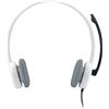 Logitech 981-000350 cuffia e auricolare Cablato A Padiglione Ufficio Bianco
