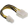 InLine Cavo di alimentazione int. da ATX 2.0/EPS 8Pin a ATX1.3 4Pin 12V, 0,15m