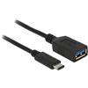 DeLOCK 0.15m USB 3.1 cavo USB USB 3.2 Gen 2 (3.1 Gen 2) 0,15 m USB C USB A Nero
