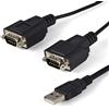 StarTech.com Cavo adattatore RS-232 USB FTDI a seriale 2 porta, con interfaccia COM