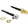 DeLOCK 88487 cavo coassiale 1,45 m TS-9 SMA Nero