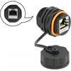 DeLOCK Cavo Connettore RJ45 femmina per RJ45 femmina Cat.6A con cappuccio di protezione impermeabile