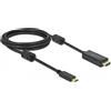 DeLOCK USB Type-C attivo a cavo per HDMI (DP Alt Mode) 4K 60 Hz da 2 m
