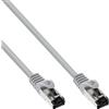 InLine Cavo Patch, S/FTP (PiMf), Cat.8.1, 2000MHz, Halogenfree, grigio, 0,5m