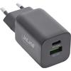 InLine Alimentatore USB, caricatore, USB-A + USB Tipo-C, 33W, PD + QC