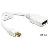 DeLOCK 65427 cavo DisplayPort 0,21 m Mini DisplayPort Bianco