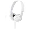 Sony MDR-ZX110AP Auricolare Cablato A Padiglione Musica e Chiamate Bianco