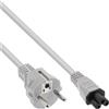 InLine Cavo alimentazione spina Shu.cko presa C5 per notebook, grigio, 0,5m