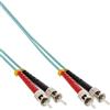 InLine Cavo Duplex, ST/ST 50/125µm, Fibra Ottica OM3, 0,5m