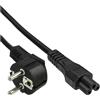 InLine Cavo alimentazione spina Shu.cko 90° presa C5 per notebook, nero, 0,5m