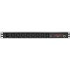 LogiLink PDU8P01 unità di distribuzione dell'energia (PDU) 8 presa(e) AC 1U Nero