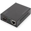 Digitus Convertitore multimediale Gigabit PoE, RJ45 / SFP, PSE