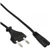 InLine 4043718101160 cavo di alimentazione Nero 2 m CEE7/16 Accoppiatore C7