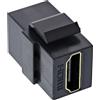 InLine HDMI Keystone Snap-In insert 4K/60Hz, presa HDMI A, nero