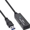 InLine Estensione attiva USB 3.2 Gen.1, da spina USB-A a presa USB-C, 5m
