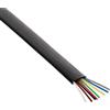 InLine Cavo Modulare 8 fili Piatto, 100m, nero, Telefonico, Isdn