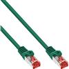 InLine Cavo patch Lan, S/FTP(PiMf), Cat.6, 250MHz, CU, halogenf., verde, 10m