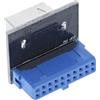 InLine USB 3.0 a USB 3.1 Adattatore Key-B da pannello frontale dritto interno