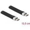 DeLOCK Cavo FPC a nastro piatto USB 3.2 Gen 2 USB Type-C per USB Type-C da 13,5 cm E-Marcatore PD 3 A