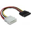 DeLOCK Cable Power SATA HDD 4pin male - straight 0,12 m