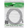 InLine Cavo patch slim, U/FTP, Cat.8.1, TPE senza alogeni, grigio 7,5m