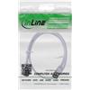 InLine Cavo patch slim, U/FTP, Cat.8.1, TPE senza alogeni, bianco 1,5m