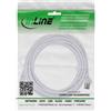 InLine Cavo patch slim, U/FTP, Cat.8.1, TPE senza alogeni, bianco 10m