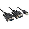 InLine Cavo adattatore USB 2.0 a 2x 9pin Sub D M, 1,5m