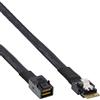 InLine , cavo SAS Slim, da SFF-8654 a Mini SAS HD SFF-8643, 24Gb/s, 0,5m