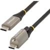 StarTech.com Cavo USB-C con viti di bloccaggio superiori da 1m - Cavo da USB-C a USB- C certificato 10Gbps - Cavo USB-C 3.2 Gen