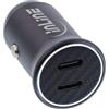 InLine Adattatore di alimentazione USB per auto Power Delivery, 2x USB-C, nero