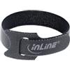 InLine Fascette stringicavo 100x2,5mm con targhetta 8x24mm, neutra, 100pz