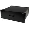 StarTech.com Cassetto archiviazione in acciaio 4U colore nero per rack 19'' e armadi