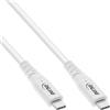 InLine Cavo USB4, USB-C maschio/maschio, PD 240W, 8K60Hz, TPE, bianco, 2m