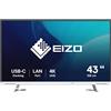 EIZO FlexScan EV4340X-WT LED display 108 cm (42.5) 3840 x 2160 Pixel 4K Ultra HD Bianco