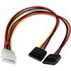StarTech.com Cavo adattatore LP4 di alimentazione a Y, 2 x SATA, 30 cm