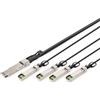 Digitus Direct Attach Cable 40G QSFP+ to 4XSFP+ 5m