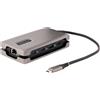 StarTech.com Adattatore Multiporta USB-C - Docking Station USB Type-C 3.2 Gen2 10Gbps con Uscita Video HDMI 2.0b 4K 60Hz, Hub