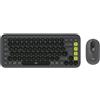 Logitech 920-013106 tastiera Mouse incluso Universale Bluetooth QWERTZ Tedesco Grafite, Verde